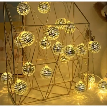 VipMarketim 2m 10 LED Pilli Disko Toplu Işık