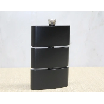 VipMarketim 3 Katlı Paslanmaz Çelik Matara Siyah Renk