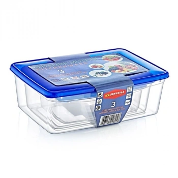 VipMarketim 3lü Köşeli Saklama Kabı Seti