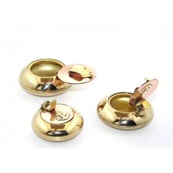 VipMarketim 3lü Pirinç Küllük Seti