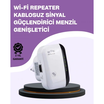 VipMarketim 300 Mbps Kablosuz WiFi Menzil Genişletici – Repeater & AP Modu