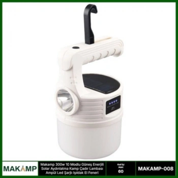 VipMarketim 300W 10 Modlu Kamp Çadır Lambası