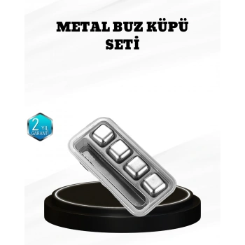 VipMarketim 304 Paslanmaz Çelik Buz Küpü Seti Sulandırmadan Soğutan Yeniden Kullanılabilir