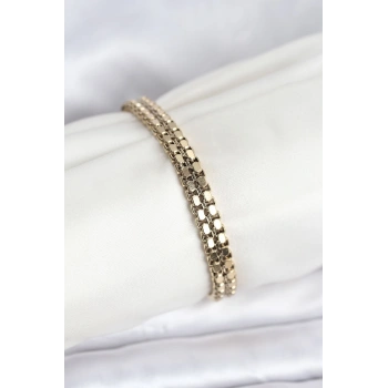 VipMarketim 316L Çelik Gold Renk Kadın Bileklik 5886