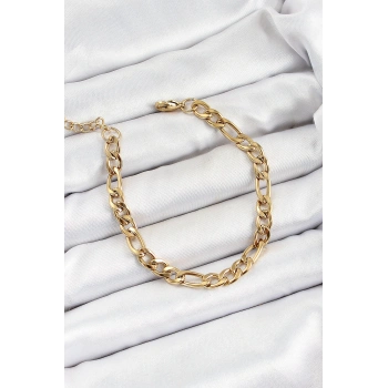 VipMarketim 316L Çelik Gold Renk Zincir Erkek Bileklik 5886
