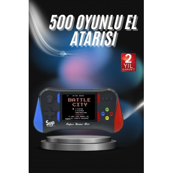 VipMarketim 3.5 İnç 500ü 1 Arada Klasik Oyun Konsolu Nostalji Oyunlu Atari
