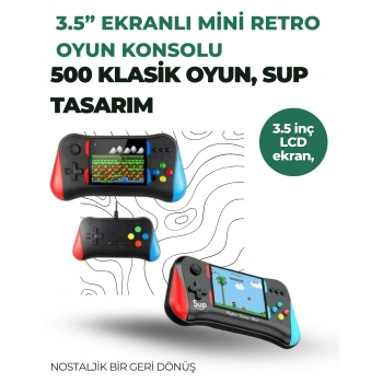 VipMarketim 3.5 İnç Ekranlı Klasik Oyun Konsolu – 500 Dahili Oyun