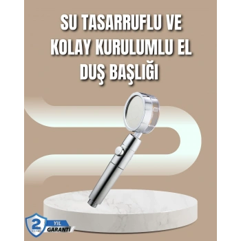 VipMarketim 360° Ayarlanabilir Çok Fonksiyonlu Duş Başlığı