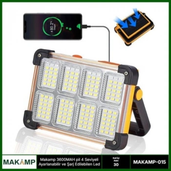 VipMarketim 3600MAH Pil 4 Kademeli Solarlı Led