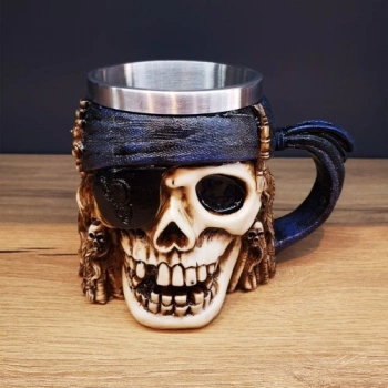 VipMarketim 3D Boyutlu Korsan Kupa Bardak