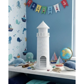 VipMarketim 3D Deniz Feneri Mumluk Dekoratif Masa Üstü Aksesuar