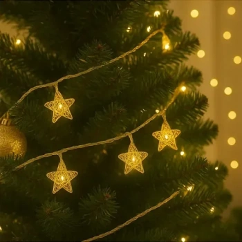 VipMarketim 3m 20 LED Pilli Yıldız Led