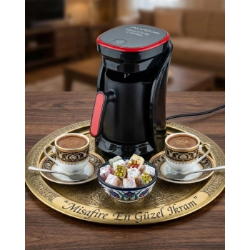 VipMarketim 4 Fincan Kapasiteli Türk Kahvesi Makinesi Taşma Önleyici ve Enerji Tasarruflu
