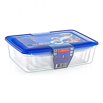 VipMarketim 4lü Köşeli Saklama Kabı Seti