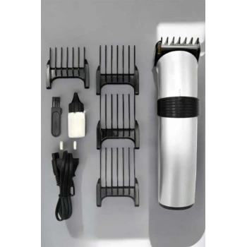 VipMarketim 4 Taraklı Profesyonel Şarjlı Saç ve Sakal Kesme Tıraş Makinesi Seti