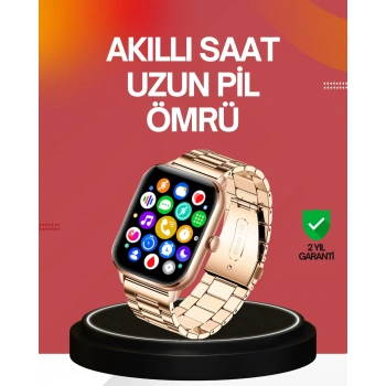 VipMarketim 41 mm Kavisli Kasa Akıllı Saat IOS ve Android Uyumlu