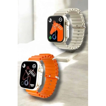 VipMarketim 49MM Ekranlı Kan Basıncı ve Adımsayar Özellikli Bluetooth Akıllı Saat