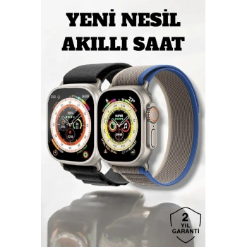VipMarketim 49MM Ekranlı Kan Basıncı ve Adımsayar Özellikli Bluetooth Akıllı Saat