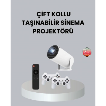 VipMarketim 4K Wi-Fi 6 Projeksiyon Cihazı – 10.000+ Oyun Desteği Kablosuz Bağlantı ve Çoklu Giriş Portları