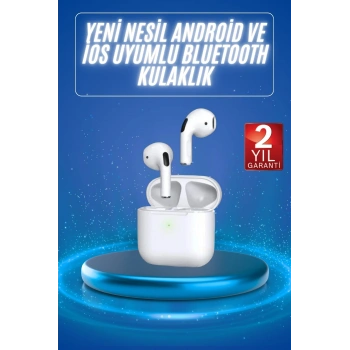 VipMarketim 4.Nesil Bluetooth Kulaklık Yüksek Ses Kaliteli Dokunmatik Kontrol Özellikli