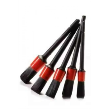 VipMarketim 5 Adet Oto Detaylı Temizleyici Araç İçi Temizlik Fırça Seti Koltuk Döşeme Kapı Toz Alma Fırçası