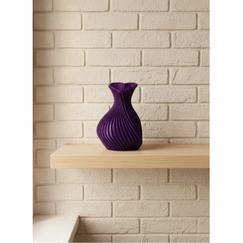 VipMarketim 5 cm Mor Kalp Formlu Mini Vazo Modern Mini Dekor Ürünü