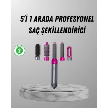 VipMarketim 5’i 1 Arada Saç Şekillendirici Set Kuaför Düzeyinde Performans ve Ergonomik Tasarım