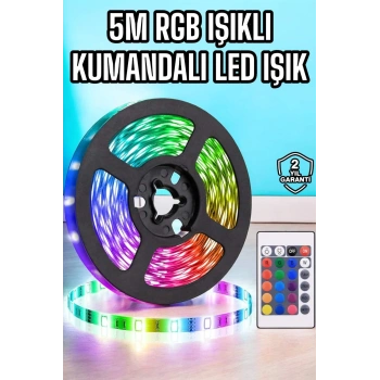 VipMarketim 5M RGB Işıklı Her Ortama Uygun Led Işık