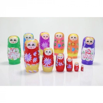 VipMarketim 6lı Ahşap Matruşka