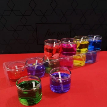 VipMarketim 6lı Jel Renkli Mum