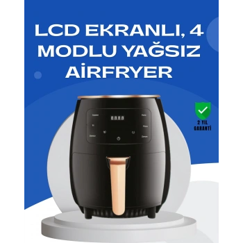 VipMarketim 6L Yağsız Fritöz 2400W Dokunmatik Ekran Otomatik Kapanma Airfryer
