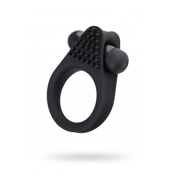 VipMarketim A-toys Brid Titreşim Penis Halkası, Silikon, Siyah, 6,3, Ø 3,1 Cm