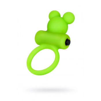 VipMarketim A-Toys Chio Titreşimli Penis Halkası , silikon, yeşil, 8,1 cm, Ø 3,1 cm