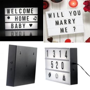 VipMarketim A4 Boyutunda Led Işıklı Yazı Panosu Lightbox