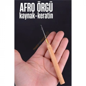 VipMarketim Afro Örgü İğnesi Saç Kaynak Keratin Tığı