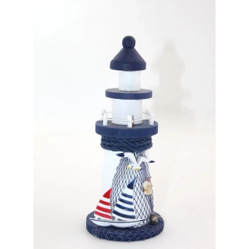 VipMarketim Ahşap Marin Deniz Feneri Model 5