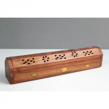 VipMarketim Ahşap Maun Tabut Tütsülük Model 1