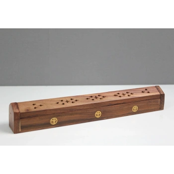 VipMarketim Ahşap Maun Tabut Tütsülük Model 2