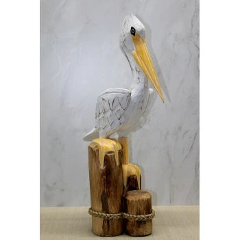 VipMarketim Ahşap Pelikan 60 Cm