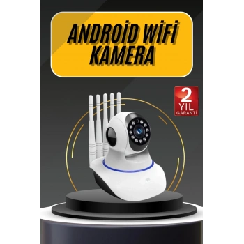 VipMarketim Akıllı Gece Görüşlü Sensörlü Wifi Kamera Telefondan Takip Edilebilir