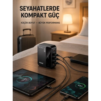 VipMarketim Akıllı Güç Dağılımlı 4 Girişli Şarj İstasyonu