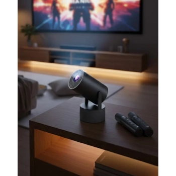 VipMarketim Akıllı Projeksiyon Cihazı Karaoke Mikrofonlu 1080P Android