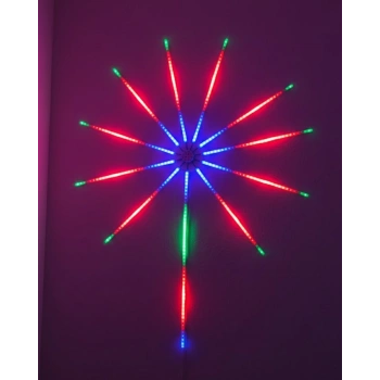 VipMarketim Akıllı RGB LED Havai Fişek Duvar Lambası Kumandalı ve Uygulama Kontrollü