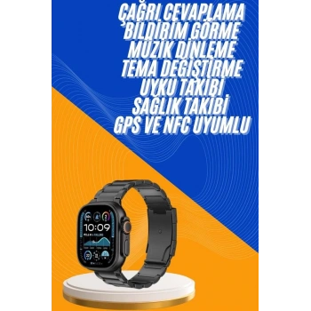 VipMarketim Akıllı Saat 3 Kordonlu Waterproof Adımsayar Titreşim ve GPS Özelliği