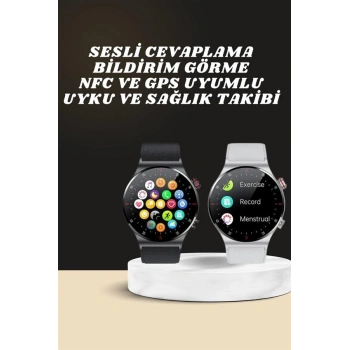 VipMarketim Akıllı Saat Amoled Ekran Bluetooth Bağlantılı Sesli Görüşme Nabız Ölçer