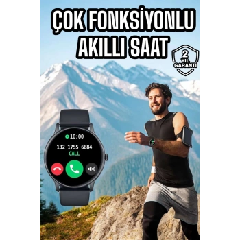 VipMarketim Akıllı Saat Çok Fonksiyonlu Sesli Görüşme NFC Uyumlu Amoled Ekran