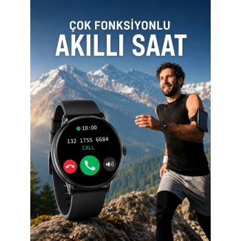 VipMarketim Akıllı Saat Çok Fonksiyonlu Sesli Görüşme NFC Uyumlu Amoled Ekran