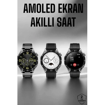 VipMarketim Akıllı Saat Metal Kordonlu GPS ve NFC Uyumlu Arama Cevaplayan