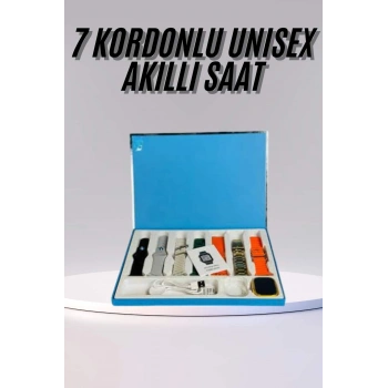 VipMarketim Akıllı Saat Unisex Akıllı Saat Çoklu Kordon Seçeneği Çelik Kordon Plastik Kordon