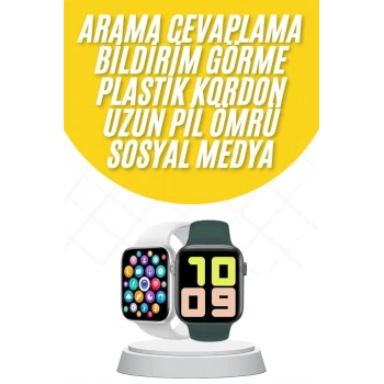 VipMarketim Akıllı Saat Uyku ve Sağlık Takibi Arama Cevaplama 44 MM Amoled Ekran